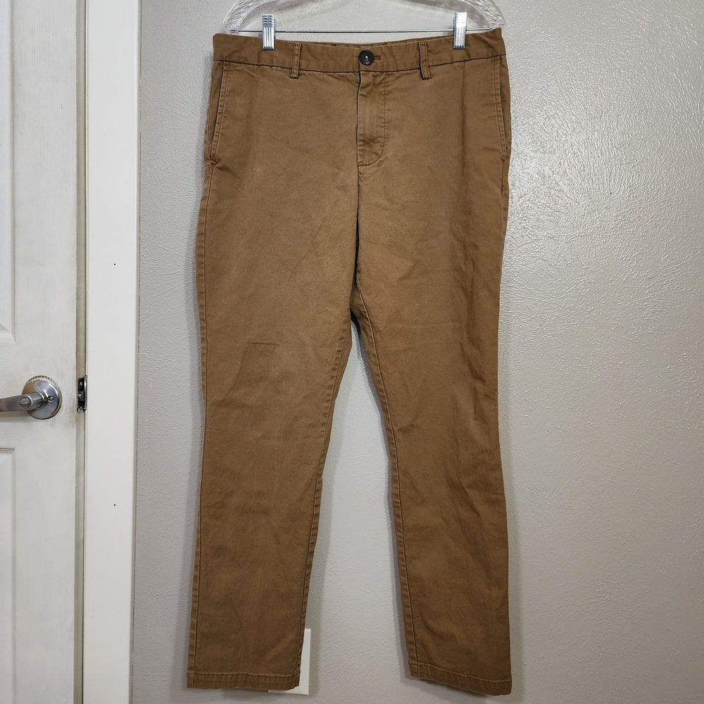 Old Navy Men's Slim Built In Flex 34 Khaki Pants Preppy‎ Inseam 29